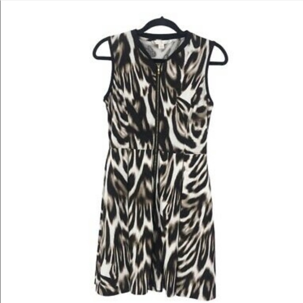 Boston Proper Animal Print Dress with pockets